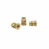 Buy cheap Factory Wholesale Custom Brass Knurled Nut Through-Hole Knurled Nut Copper Insert Copper Flower Mother from wholesalers