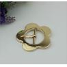 Buy cheap Design simple 32 mm light gold large flower belt buckle pin buckle bag cover head decoration for clothing hardware from wholesalers