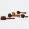 Buy cheap Acacia Wooden Kitchen Utensils Coffee Bean Wooden Measuring Spoon Black Milk Powder Spoon from wholesalers