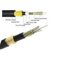 Buy cheap 24 Core ADSS Fiber Optic Cable G652D Self Supporting Aerial Fiber Cable product