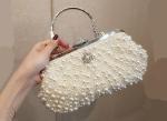 Korean wedding bag high-end pearl bag clutch chain single shoulder bag