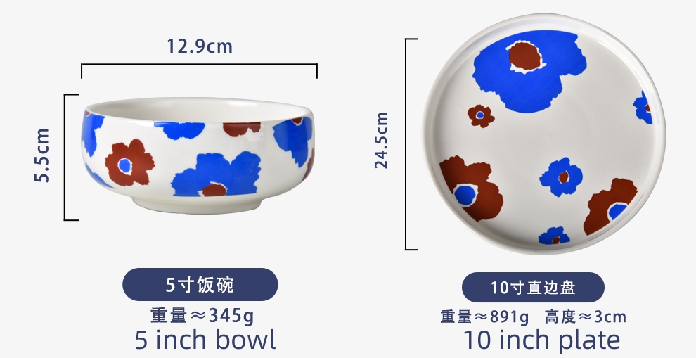 Wedding Occasion Stocked Ceramic Dinner Set For Nordic Tableware Kitchen Tabletop Plates