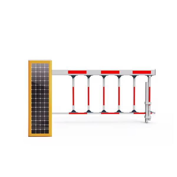 Buy cheap Fast Speed Straight Folding Fencing Arm Parking Garage Barrier AC 220V 110V DC24V Solar Panel Integrated from wholesalers