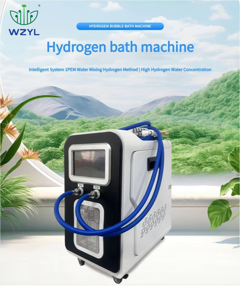 Nanotechnology PEM Hydrogen Water Generator Pure Water Bathroom Bubble Bath Machine Beauty Equipment with Circulating Oxygen