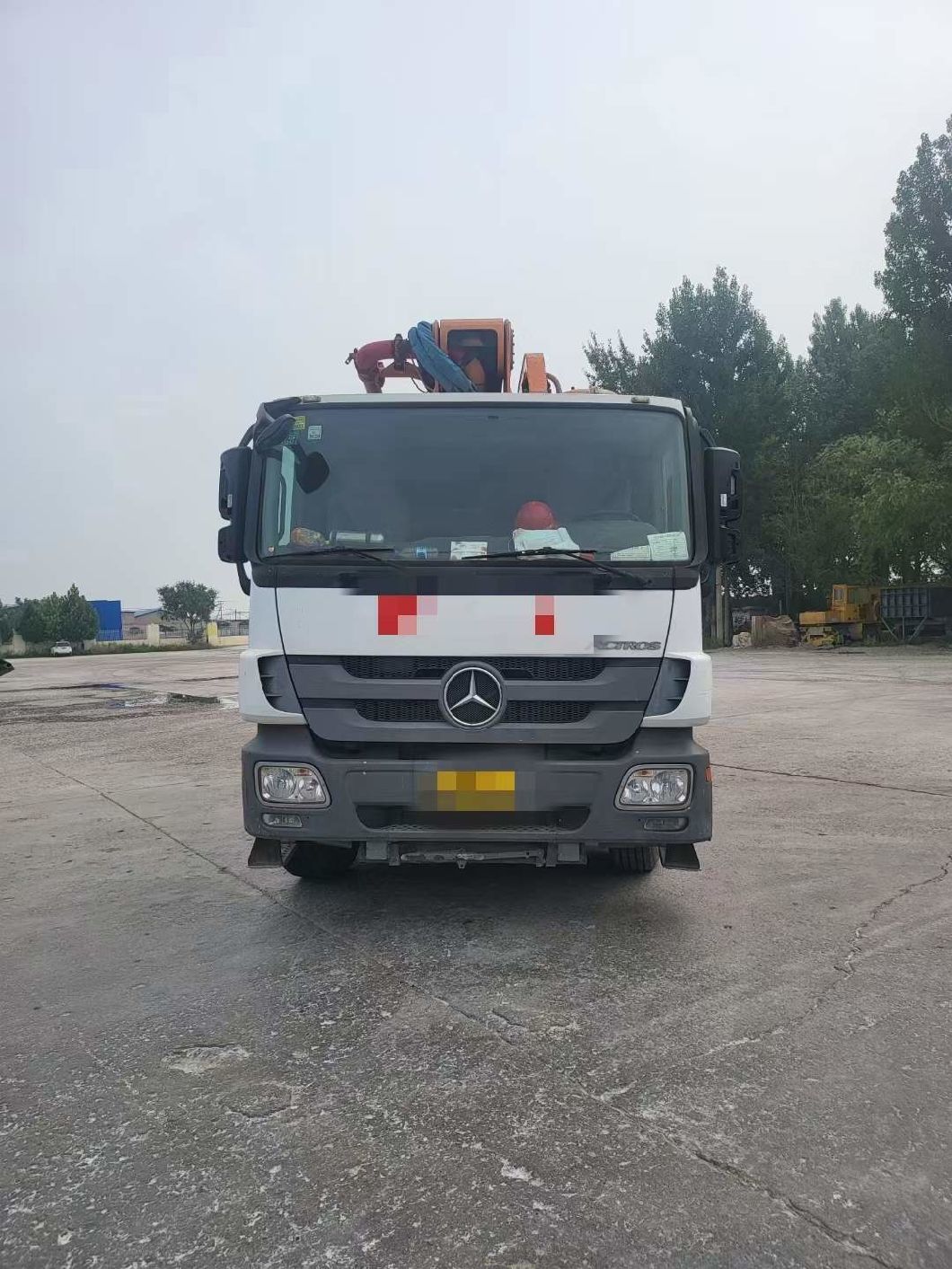 2014 Zoomlion 47m Concrete Pump Truck Concrete Boom Pump Concrete Mixer Machine Mercedes Benz Used Concrete Pump Truck