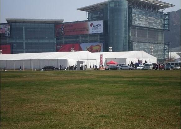 Buy cheap Durable Commercial Outdoor Event Tent Logo Printing Unit Combined Structure from wholesalers