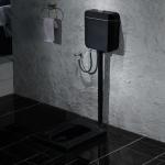Buy cheap Bathroom Matt Black Ceramic Squatting Pan Satin Surface Finish from wholesalers