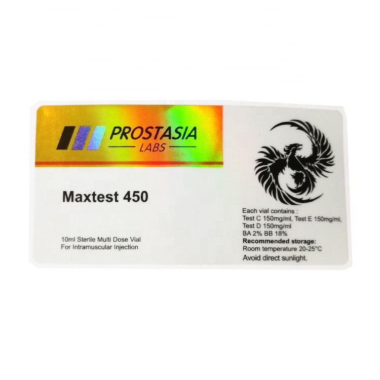 Roll 10ml Vial Labels Stickers For Pharmacy Peptide Injections Vials With Gold Foil Printing