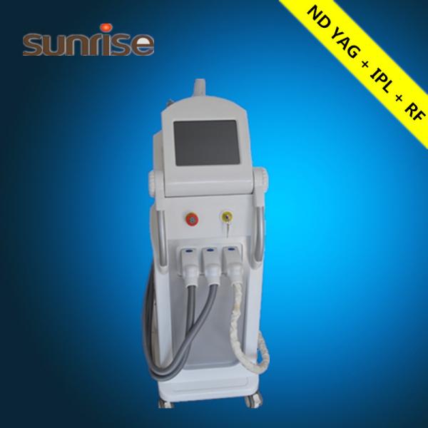 Buy cheap Newest technology Elight Ipl shr +RF !Nd Yag Laser 3 in 1 multifunction machine from wholesalers