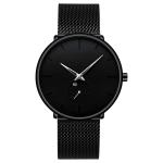 Fashion Unisex Quartz Wrist Watch With Stainless Steel Mesh Band