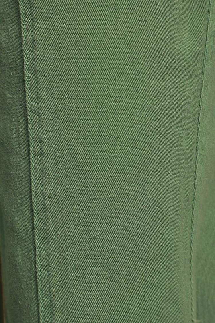 OEM Custom Fashion Green Women Tie Waist Women Cargo Pants with Utility Pockets