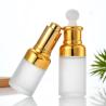 Buy cheap Round Glass Bottle Alu Dropper Essential Oil Bottle with Box Customize Luxury Oil Push Button Flat Shoulder 20ml 30ml 50ml from wholesalers