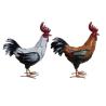 Buy cheap Outdoor Garden Handmade Black and White Metal Rooster Decoration from wholesalers