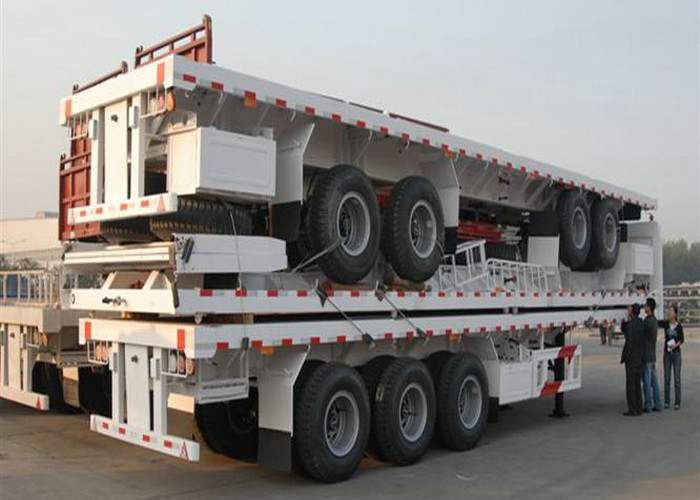 3 Axle Flatbed Container Transport Semi Trailer