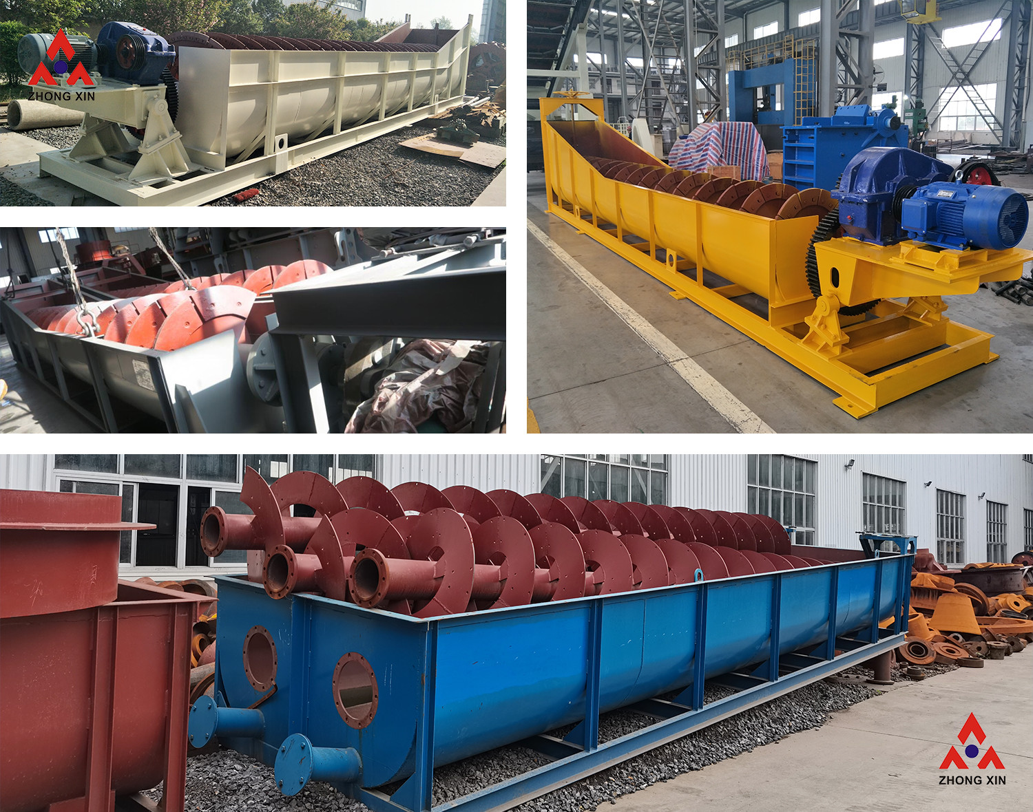 Screw Sand Gravel Washer Machine, River Sand Washing Equipment