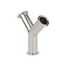 Buy cheap Sanitary Stainless Steel304 316 Pipe Fitting Tri Clamp Wyes Tee Y Type Tee Guaranteed from wholesalers