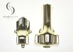 Gold Color Coffin Fittings Suppliers , Coffin Christmas Ornaments Light Weight
