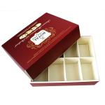 Eco-friendly Square Red Printed Recycled Cardboard Paper Gift Boxes for Moon