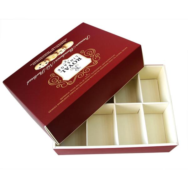 Buy cheap Eco-friendly Square Red Printed Recycled Cardboard Paper Gift Boxes for Moon Cake Cookies Chocolate Packaging from wholesalers