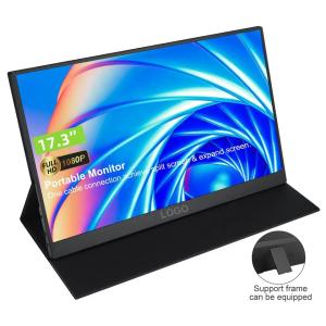 Wholesale 17.3 Inch USB-C Portable Monitor With Built In Battery 10000mAh Touch Screen 4K For Laptop from china suppliers