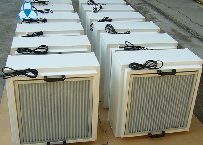 Mini Cleanroom Ffu With G4 Pre Filter And H14 Hepa , Low Operation Power Consumption
