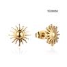 Buy cheap Hypoallergenic Ancient Greek Sun Drop Earrings K Gold Stainless Steel Ear Studs from wholesalers