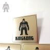 Buy cheap Brush Effect Print Black Metal Name Plates For Handbags KingKong Customised from wholesalers