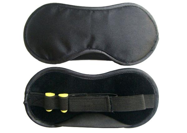 Buy cheap Light Proof Novel Sleep Blindfold Eye Mask Satin And Velvet Material With Earplugs For Travel from wholesalers