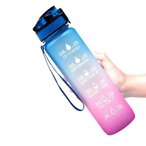 Buy cheap 46oz 64oz Insulated Time Marked Water Bottle With Motivational Time Marker Gradient Color from wholesalers