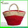 Buy cheap LUDA natural seagrass and cornhusk straw woven fashion straw beach bags from wholesalers