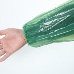78G Medical Isolation Green Disposable PE Surgical Gown With Elastic Cuffs