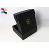 Buy cheap Black Folding Custom Printed Shipping Boxes / Clothing Packaging Boxes from wholesalers