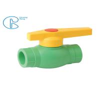 Buy cheap Green PPR Fittings Plastic Ball Valve For Hot And Cold Water Supply product