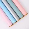 Buy cheap New Simple Frame Jelly Film Solid Color Soft Light Paper Flower Bouquet Wrapping Paper Gold Edge Matte Fresh Flower Wrapping Paper DIY Materials from wholesalers