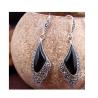Buy cheap Sterling Silver Black Onyx Drop Earrings Wing Style Women Jewelry ( E019362BLACK) from wholesalers
