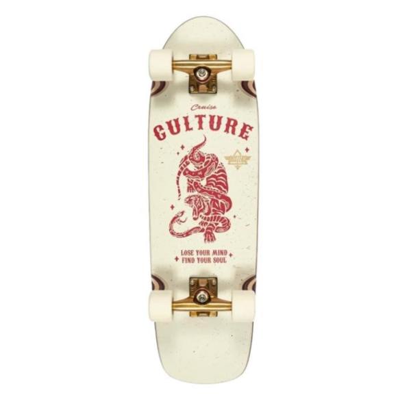 Buy cheap Dusters California Skateboards Culture White / Red Cruiser Complete Skateboard - 8.75" x 29.5" from wholesalers