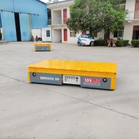 Buy cheap 10T Industrial Battery Transfer Trolley Platform Truck Steerable Electric product
