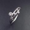 Buy cheap Crown 925 Silver Cubic Zirconia Engagement Rings For Girls Princess Very Cute Castle from wholesalers