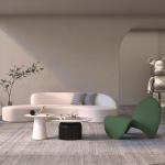 Mail Packing Five Star Hotel Lobby Lounge Area Sofa with Velvet Cloth Arc