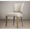 Buy cheap Classic french style resturant event dining chair leather material back with nails and seat with sold wood rental chairs from wholesalers