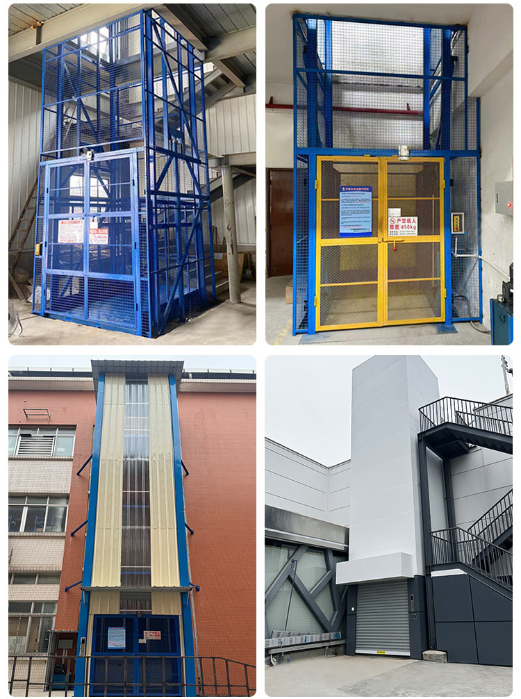 Outdoor Workshop Hydraulic Cargo Lift 500kgs Small Freight Elevator