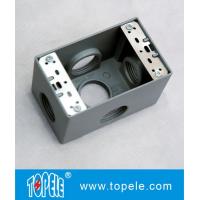 Buy cheap Weatherproof Electrical Boxes 3 Holes / 5 Holes Single Gang Outlet Boxes Die product