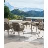 Buy cheap Outdoor Balcony Patio Furniture Set With Aluminium Table And Woven Rope Chairs Nordic Style from wholesalers