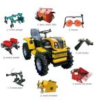 4X4 Versatile Mini Tractor 2 Disc Mower 1 Cylinder Agriculture Tractor Mini