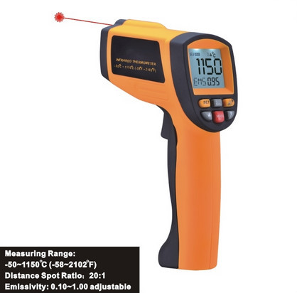 Infrared temperature meter, digital temperature measuring instrument, Laser Infrared Thermometer
