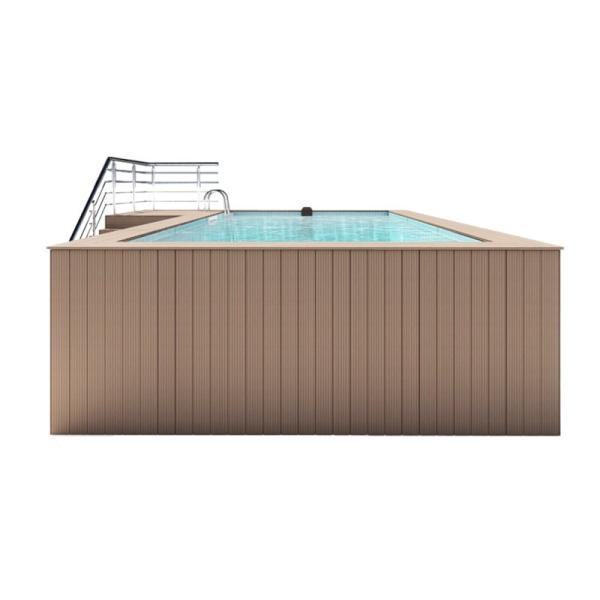 Buy cheap Acrylic Wood Plastic Board Color Luxury Private Swimming Pool for Outdoor Relaxation from wholesalers