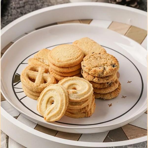 Buy cheap Custom Crispy Halal Danish Butter Cookies Biscuits Round Shape from wholesalers