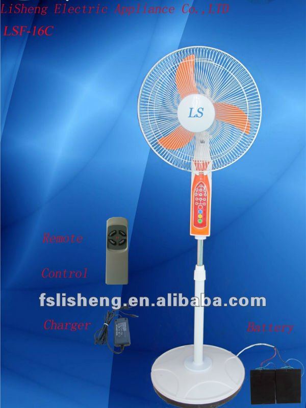 Energy Saving Home Solar Power Stand 12V Rechargeable Stand Fan With Solar Panel