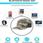Bluetooth baseball cap HiFi sound with 24hours music enjoy time for Mountaineeri