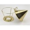 Buy cheap TVP Rose Gold Reusable Pour Over Coffee Filter With Detachable Stand , 145mm Out Dia from wholesalers